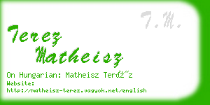 terez matheisz business card